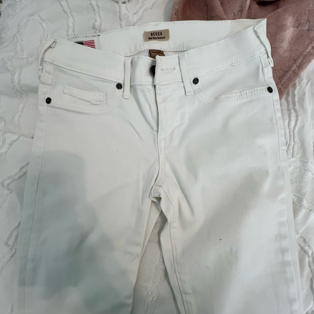 True Religion Becca Boot cut bright white jeans